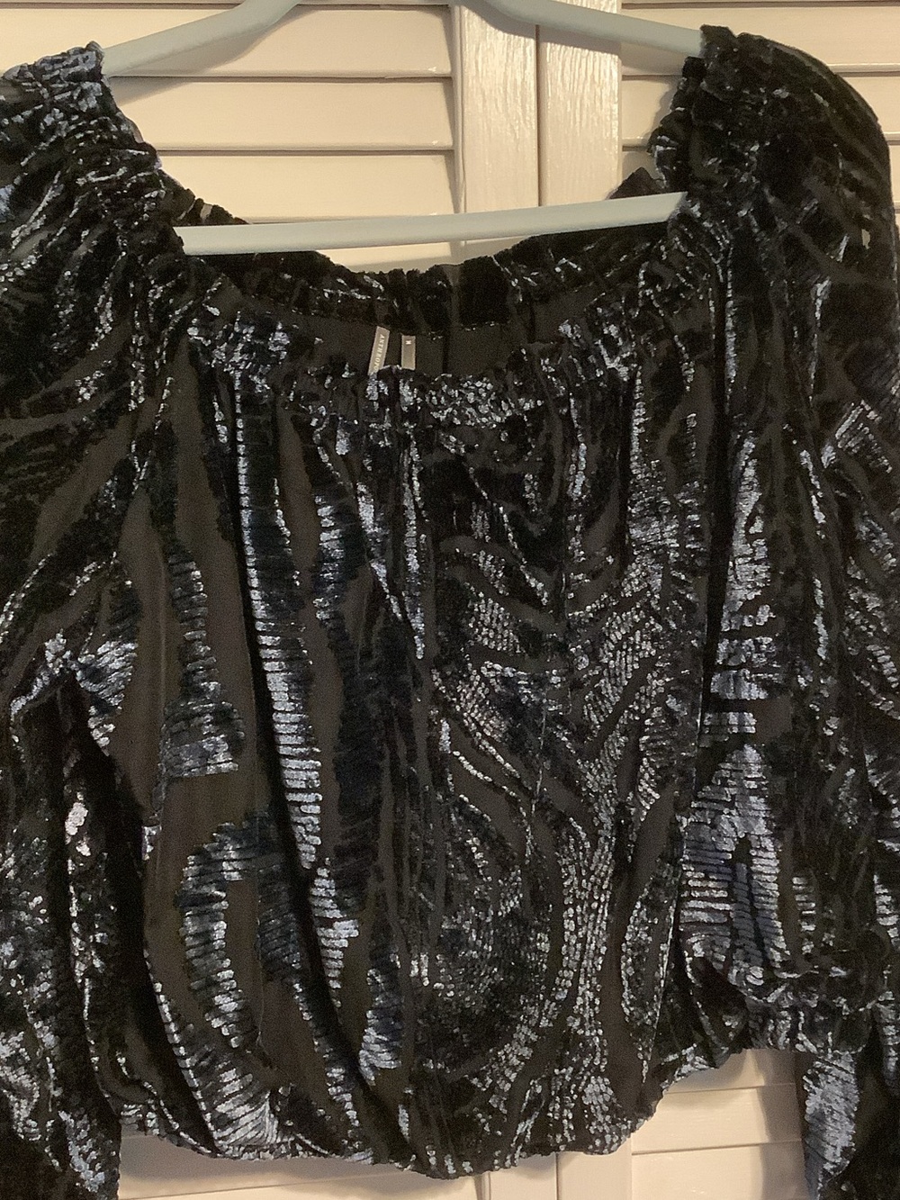 NWOT! Beautiful crushed velvet top from Anthropologie, size M